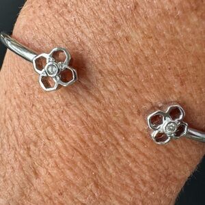 Kendra Scott Rue Silver & Crystal Cuff Bracelet